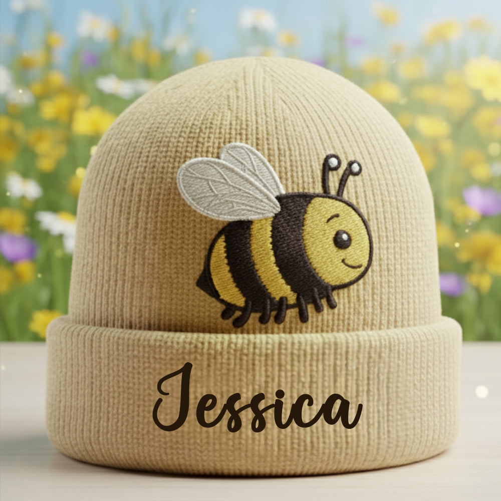J'adore les abeilles - Bonnet abeille personnalisé