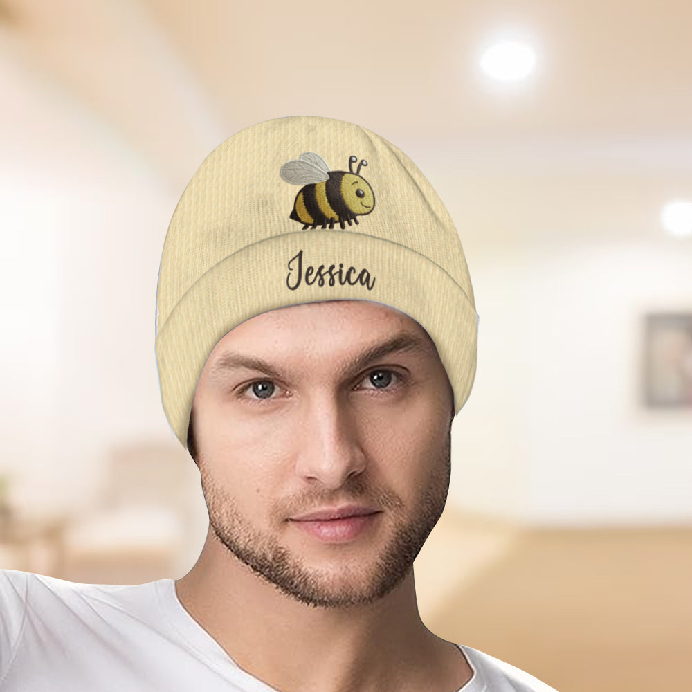 J'adore les abeilles - Bonnet abeille personnalisé