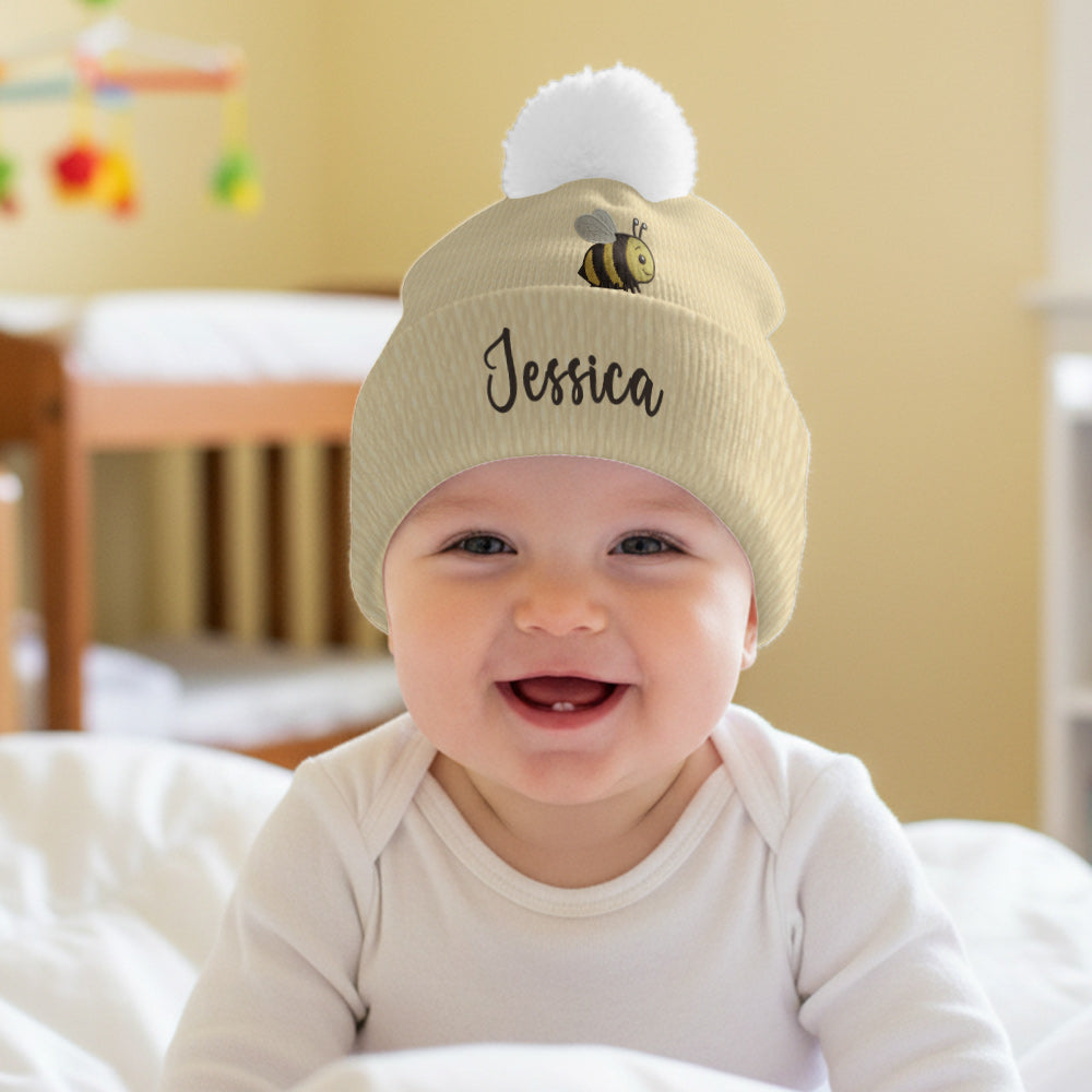 J'adore les abeilles - Bonnet abeille personnalisé