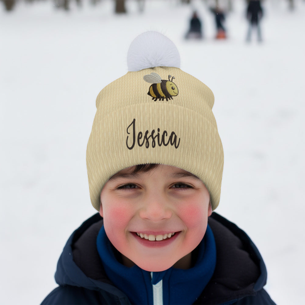 J'adore les abeilles - Bonnet abeille personnalisé