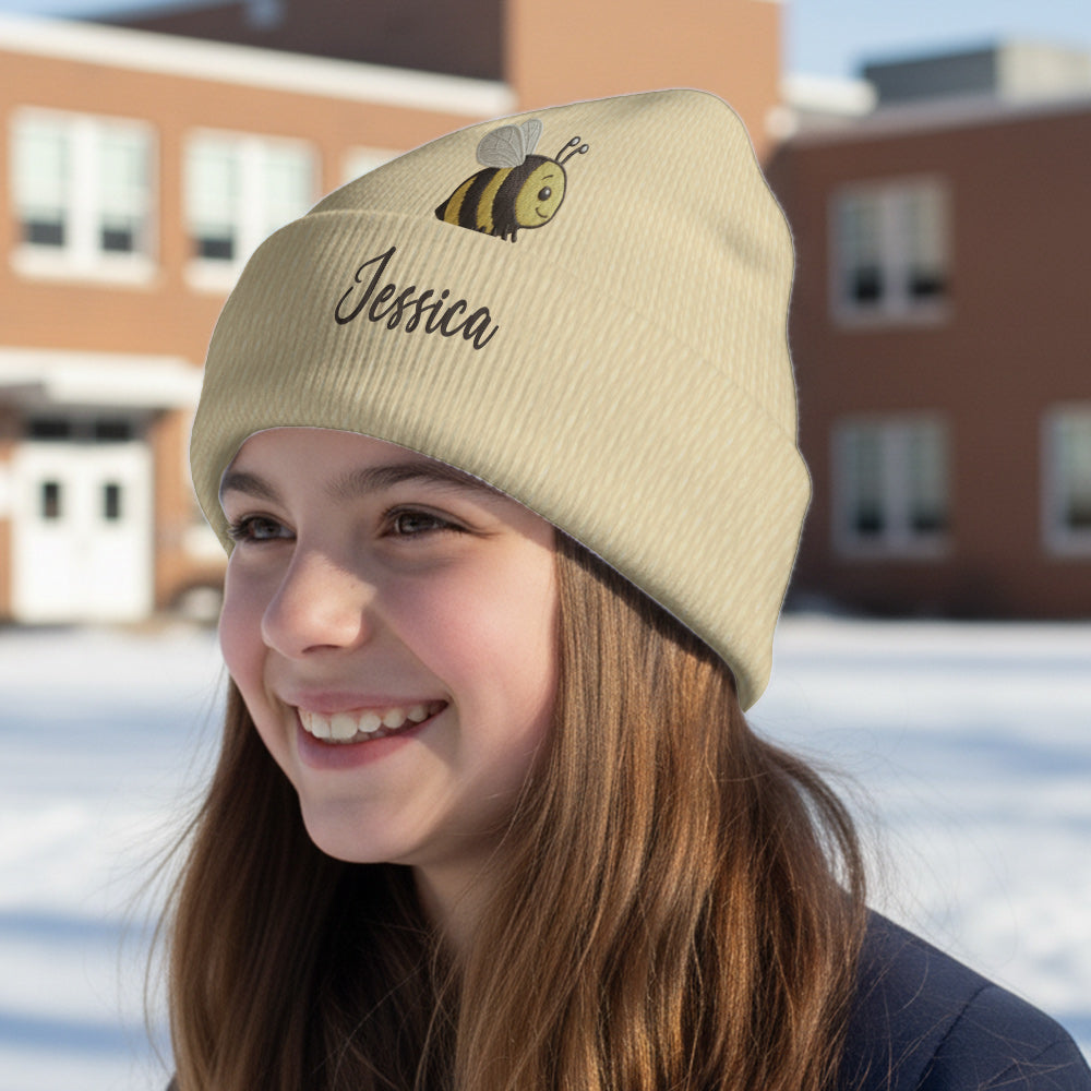 J'adore les abeilles - Bonnet abeille personnalisé