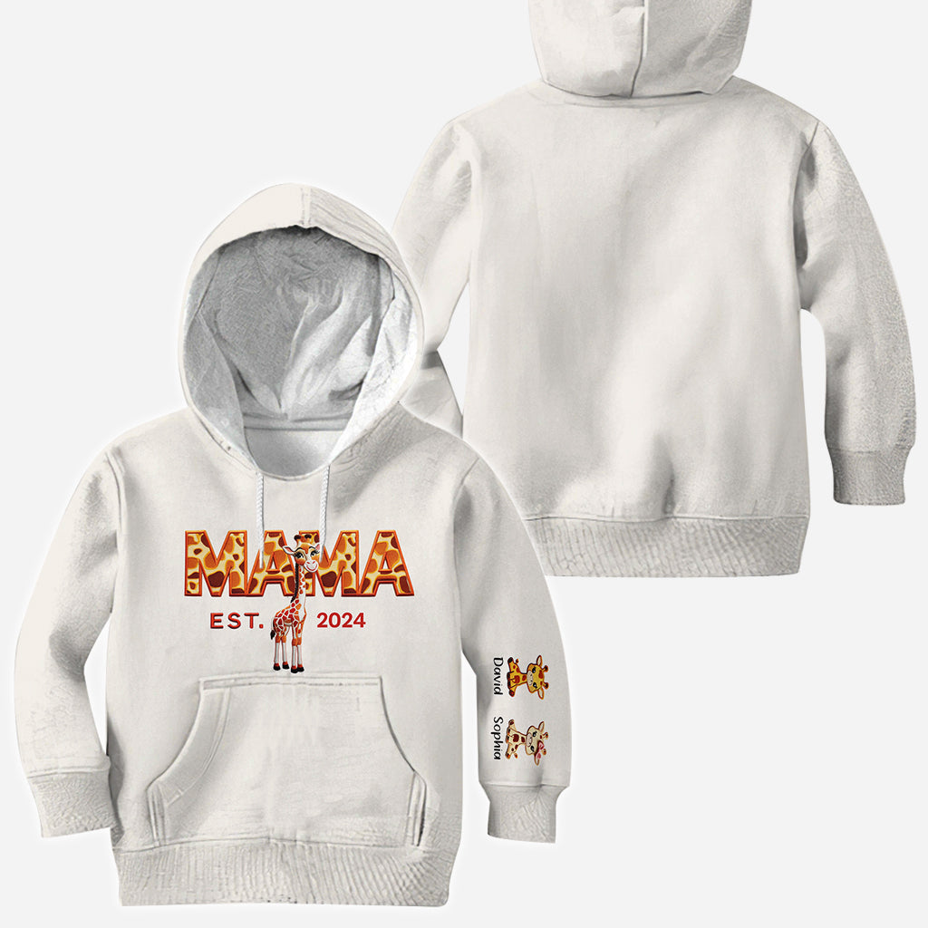 Mama Giraffe - Personalized Mother All Over Shirt