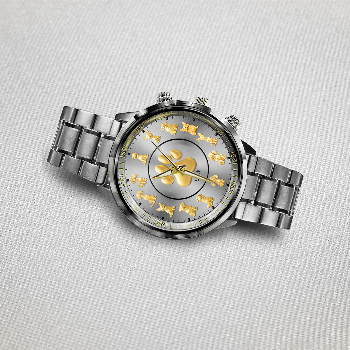 Montre-bracelet personnalisée pour chien « J’aime mes chiens »