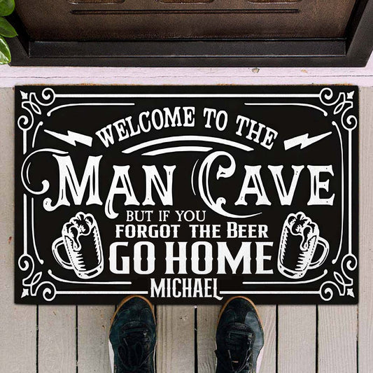 Man Cave - Personalized Beer Doormat
