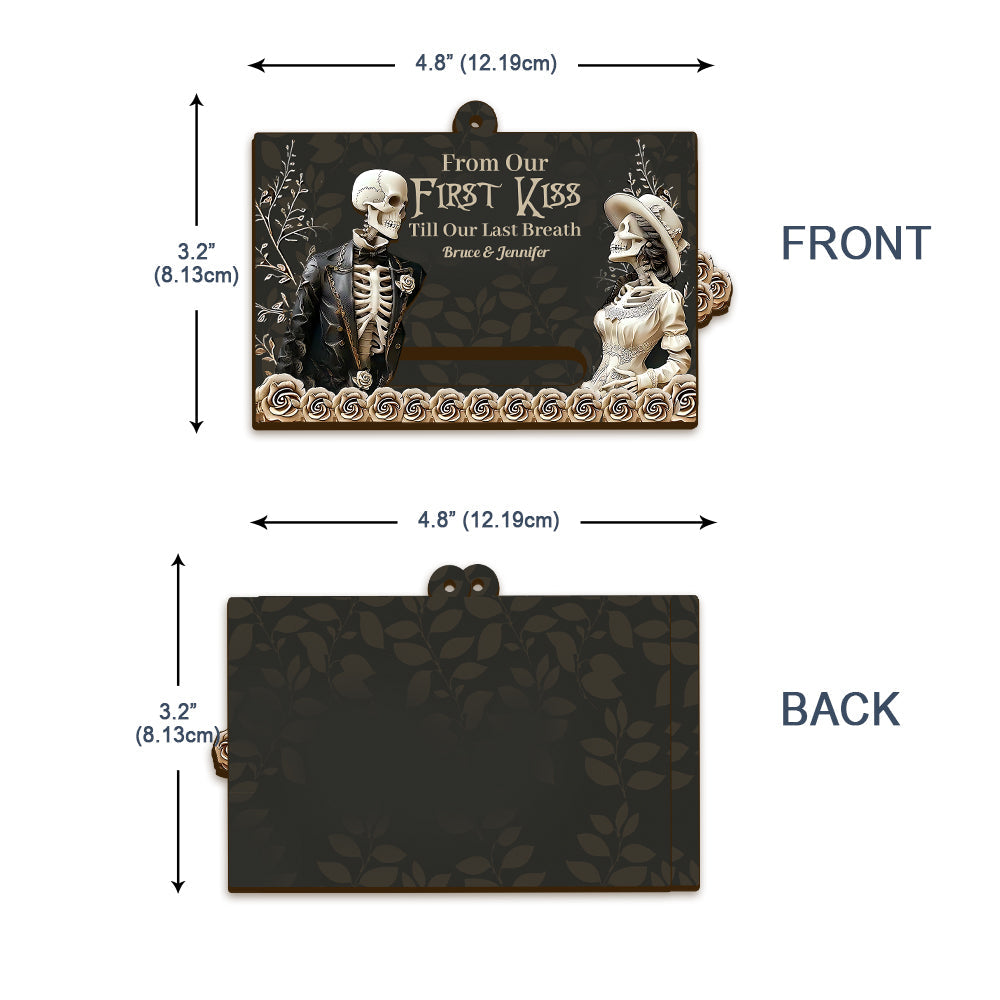 From Our First Kiss - Personalized Couple Sliding Ornament