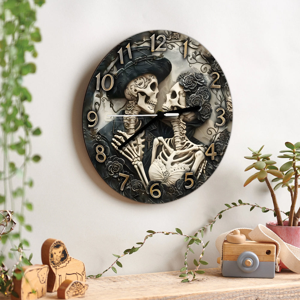 Till Death Do Us Part - Couple Wall Clock