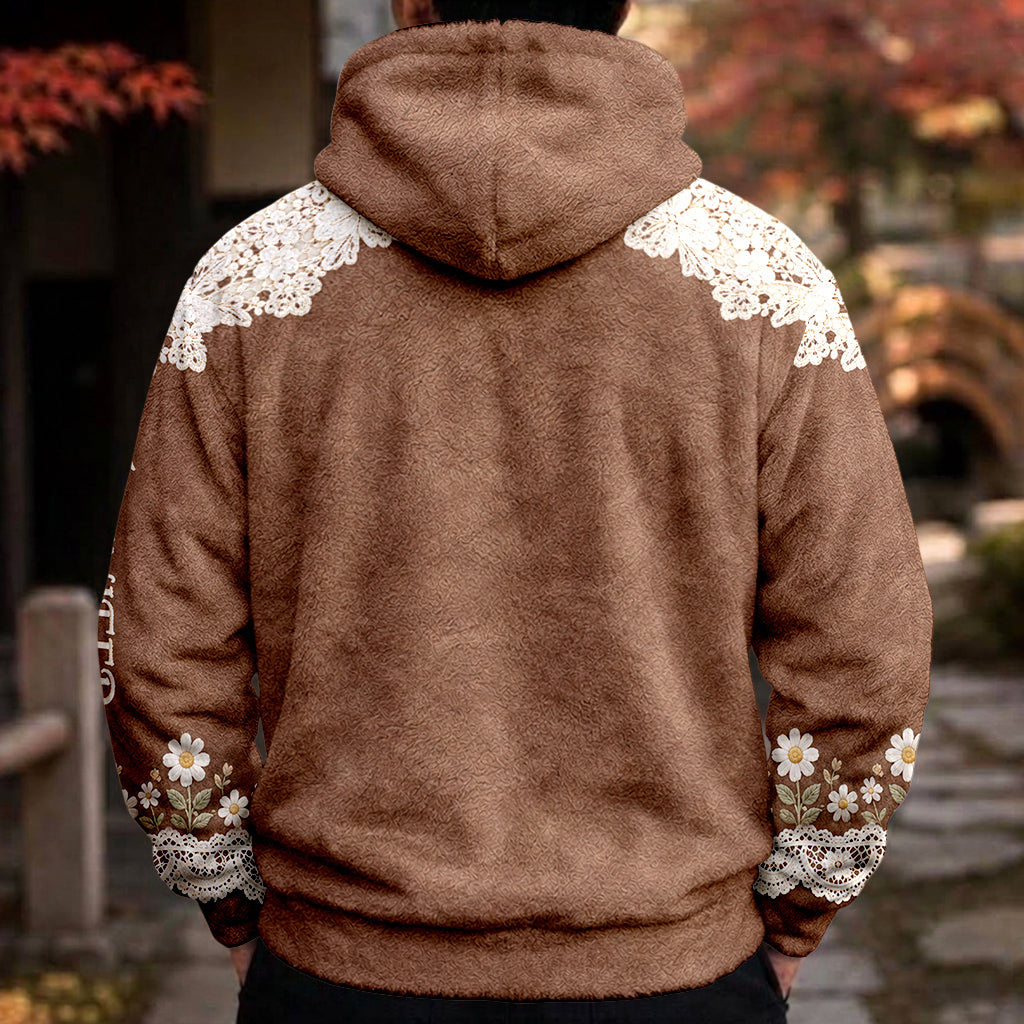 Belle Vache des Highlands - Sweat à Capuche Fleece Personnalisé