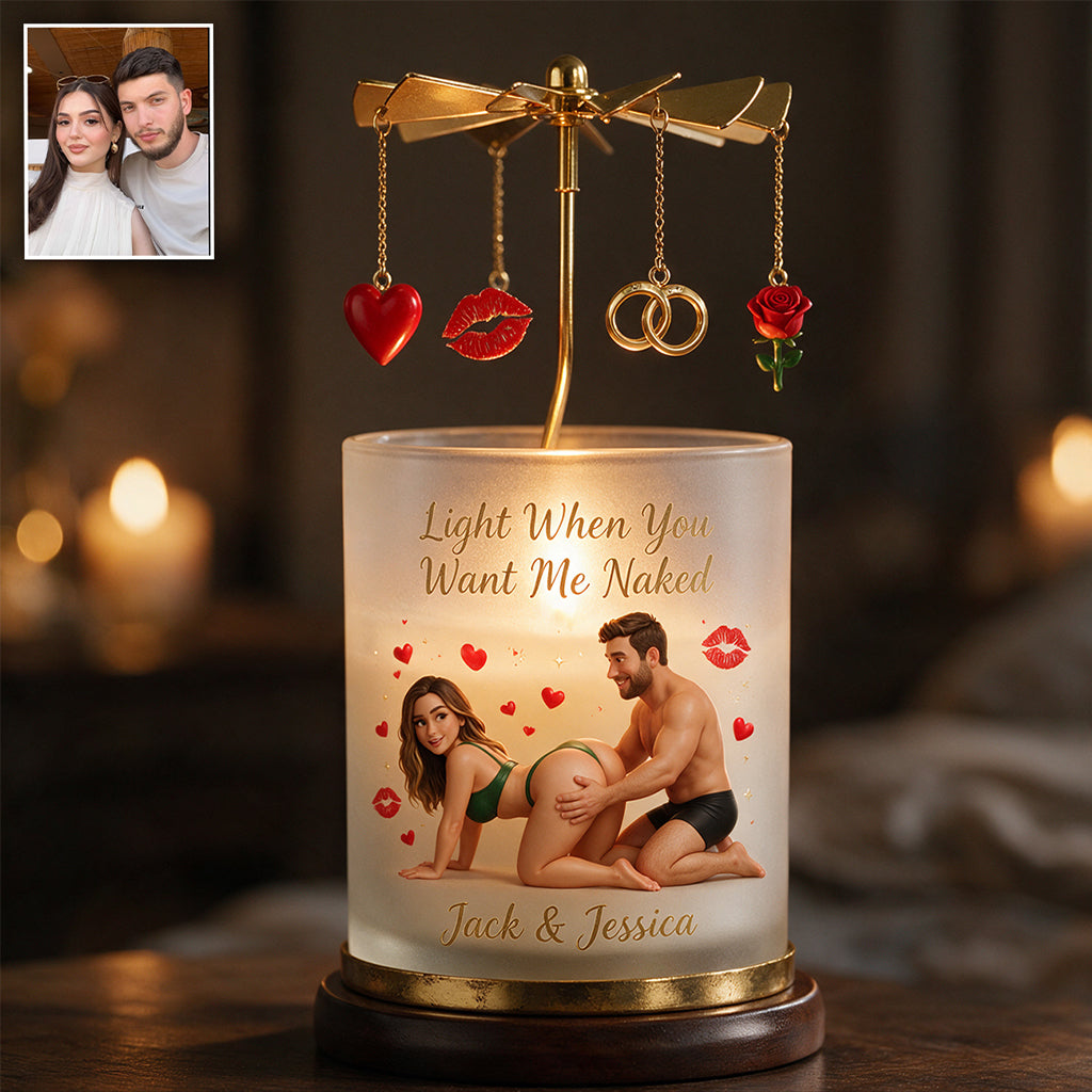 Lumière Quand Vous Voulez - Bougeoir Personnalisé pour Couples Épicés