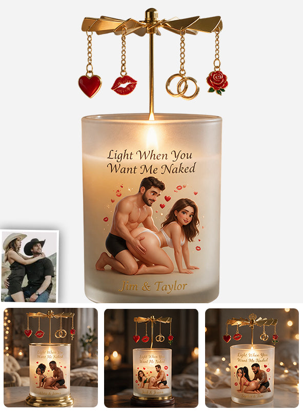 Lumière Quand Vous Voulez - Bougeoir Personnalisé pour Couples Épicés