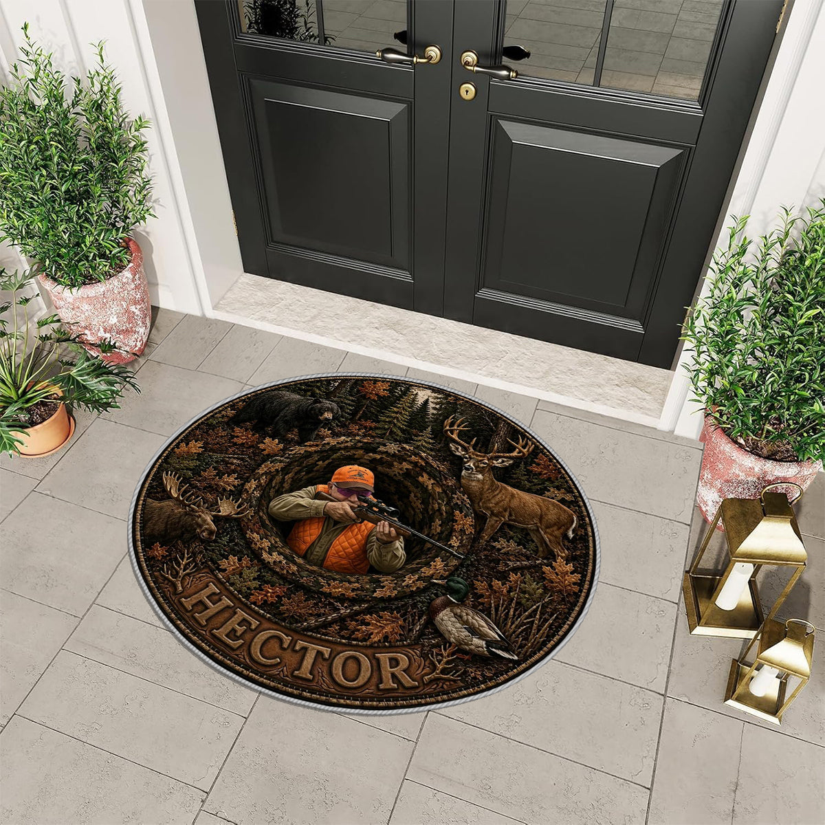 Love Hunting - Personalized Hunting Non-Slip Tufted Rug