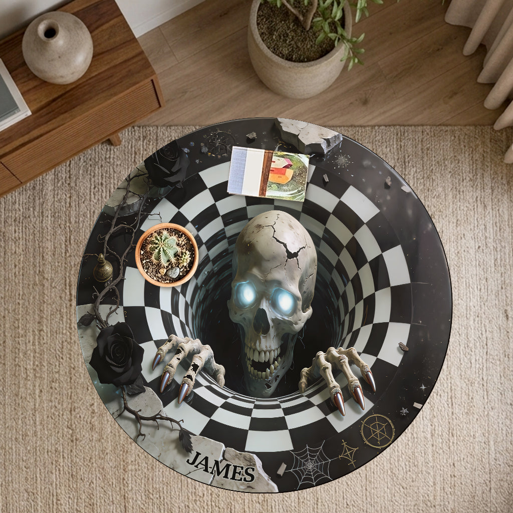 Hello There - Personalized Skull Table Custom Shape