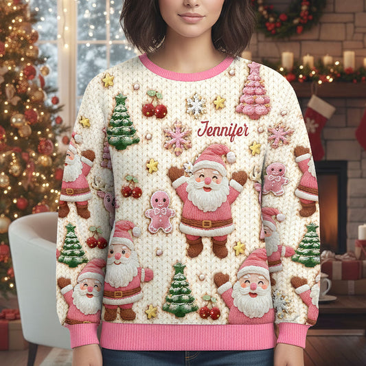 Festliche Weihnachten - Personalisierter Weihnachtspullover