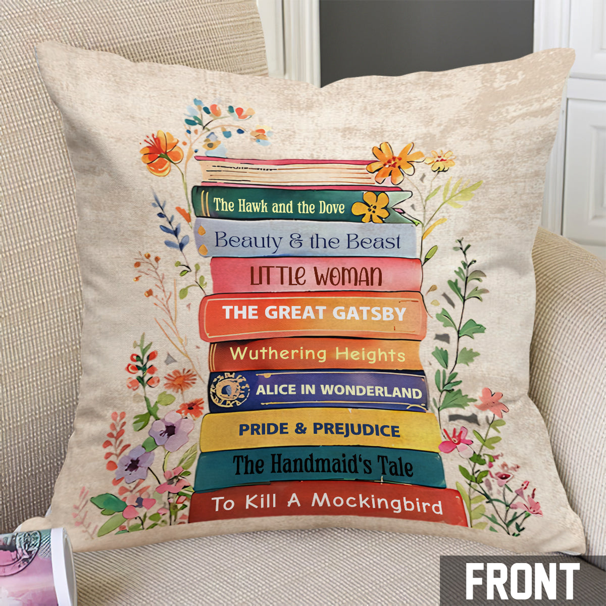 C'est une bonne journée pour lire un livre - Coussin décoratif personnalisé en forme de livre