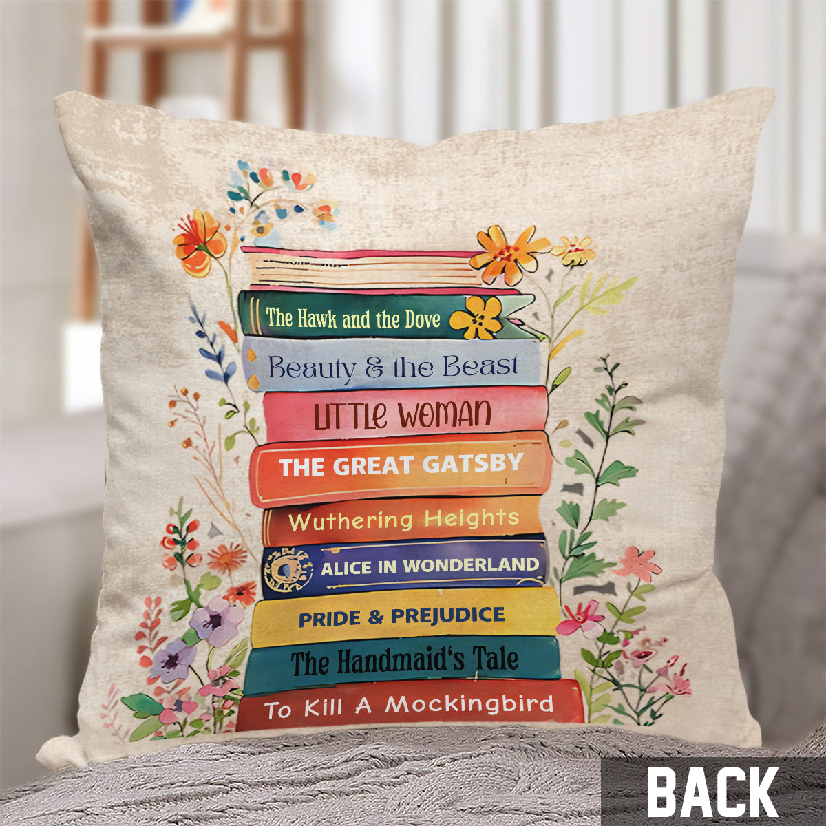 C'est une bonne journée pour lire un livre - Coussin décoratif personnalisé en forme de livre