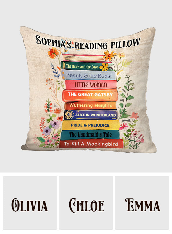 C'est une bonne journée pour lire un livre - Coussin décoratif personnalisé en forme de livre