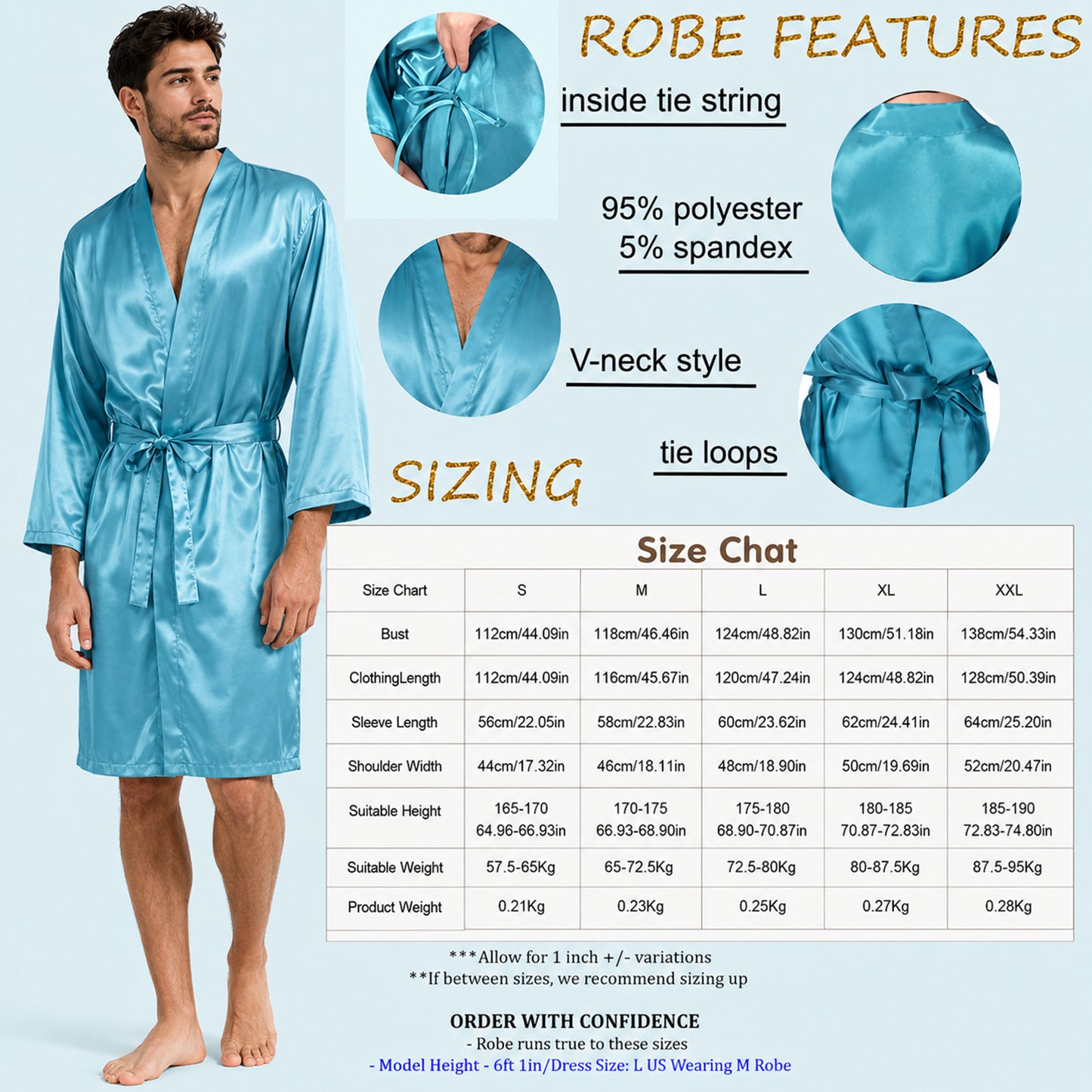 Till Death Do Us Part - Personalized Couple Satin Robe