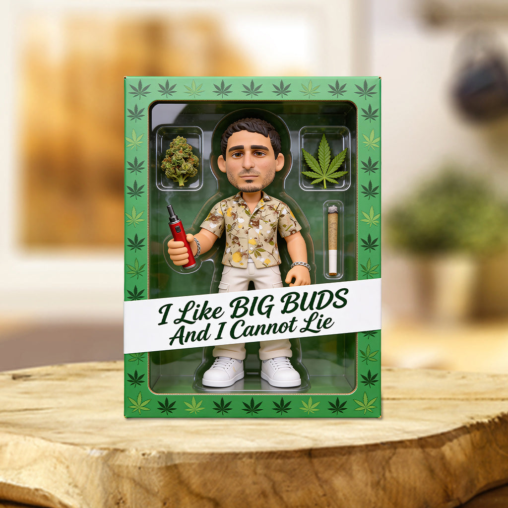Big Buds Stoner – Personalisierte, individuell geformte Acrylplakette mit Weed-Motiv