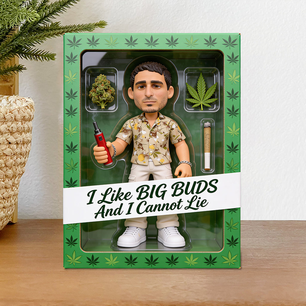 Big Buds Stoner – Personalisierte, individuell geformte Acrylplakette mit Weed-Motiv