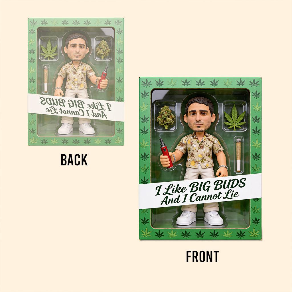 Big Buds Stoner – Personalisierte, individuell geformte Acrylplakette mit Weed-Motiv