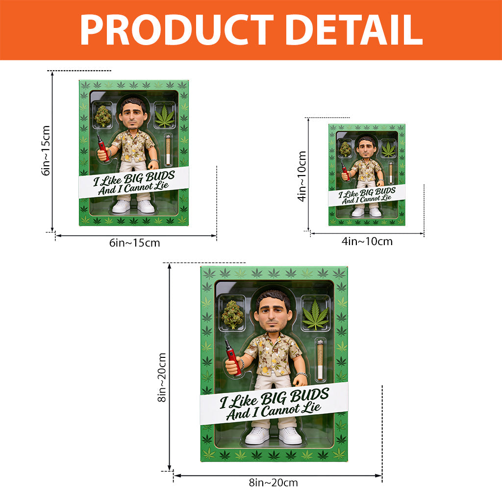 Big Buds Stoner – Personalisierte, individuell geformte Acrylplakette mit Weed-Motiv