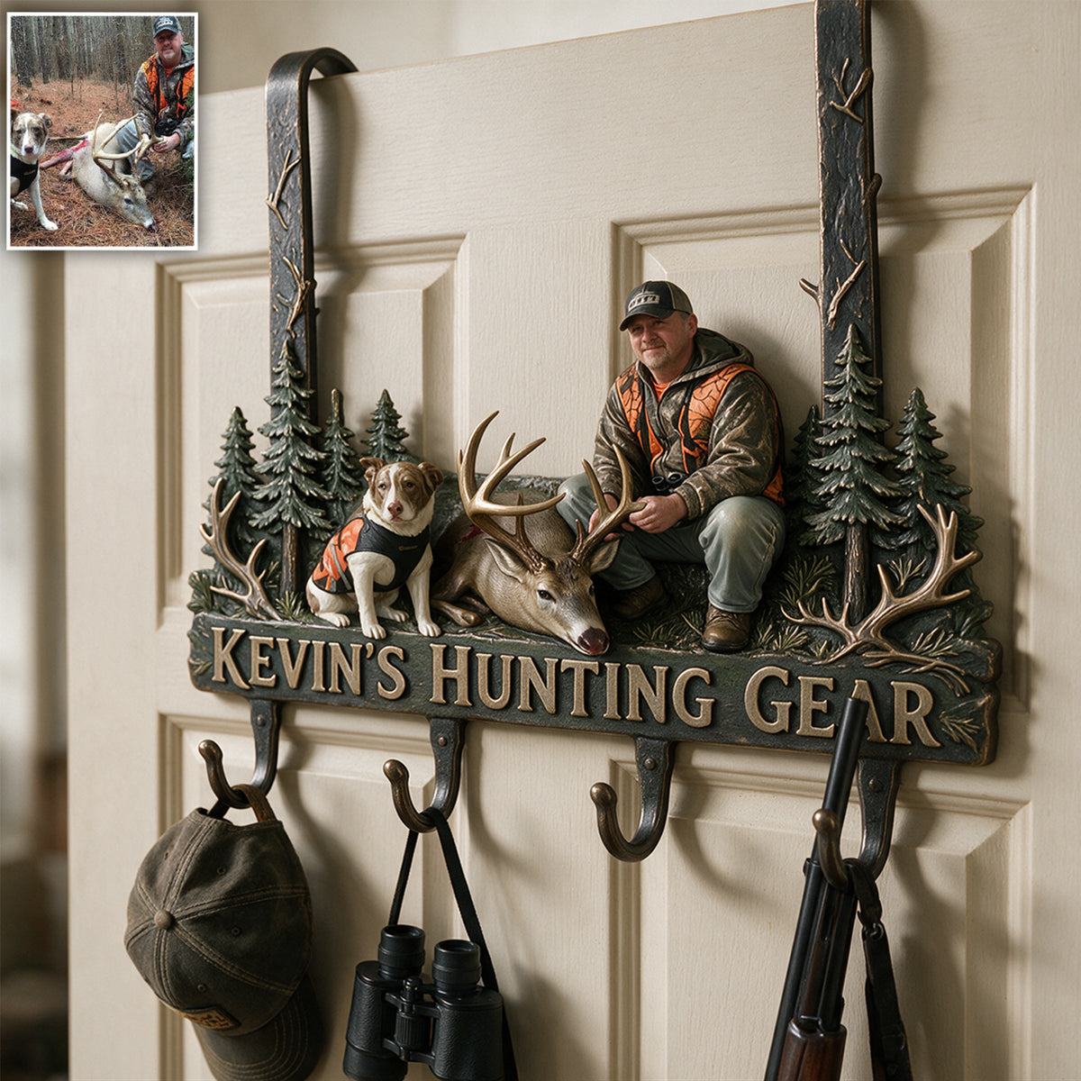 Born To Hunt - Personalized Hunting Metal Door Hooks