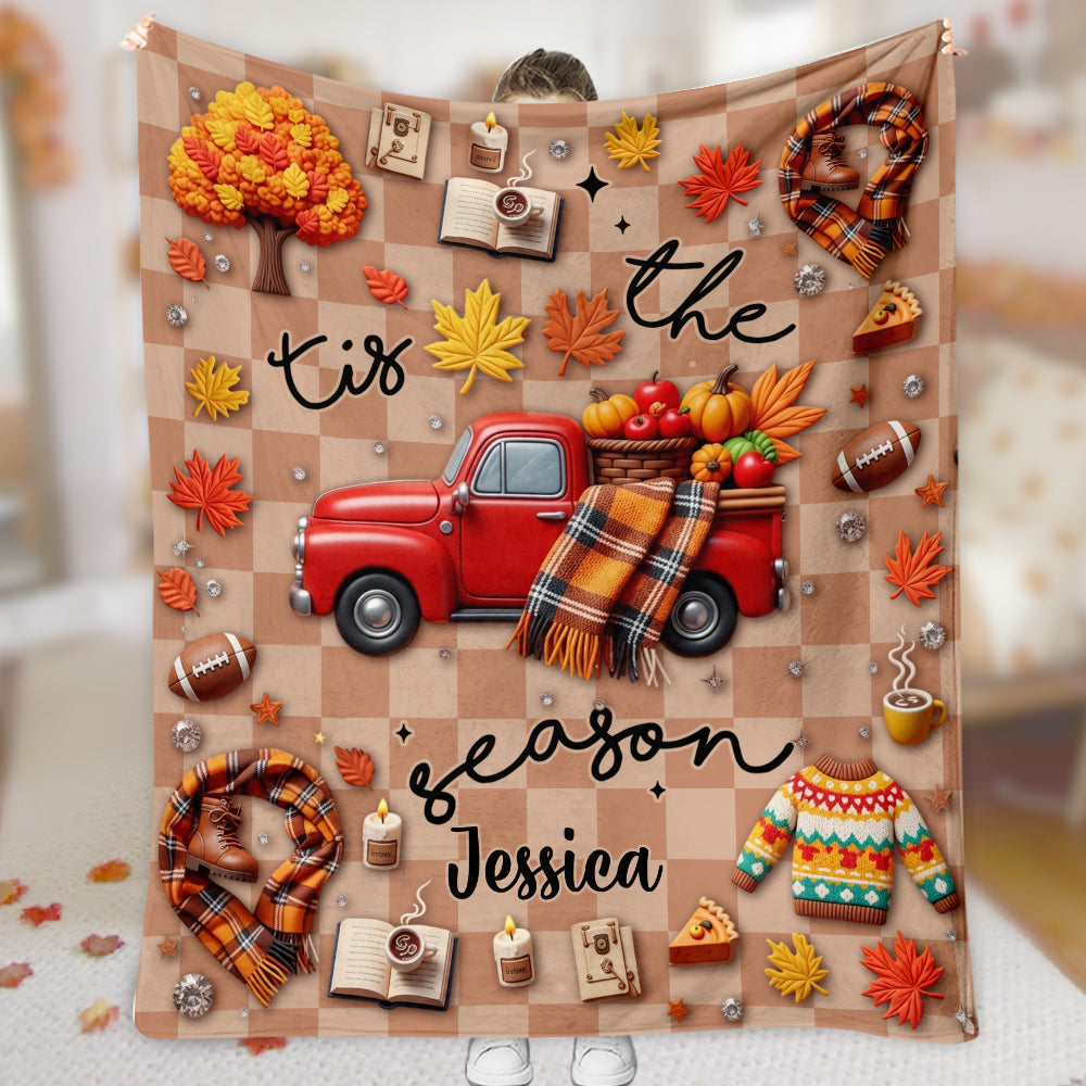Die Jahreszeit ist da – personalisierte Herbstdecke
