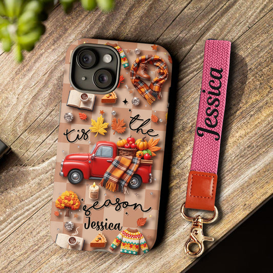 C'est la saison ! - Coque de téléphone personnalisée avec imprimé intégral automnal