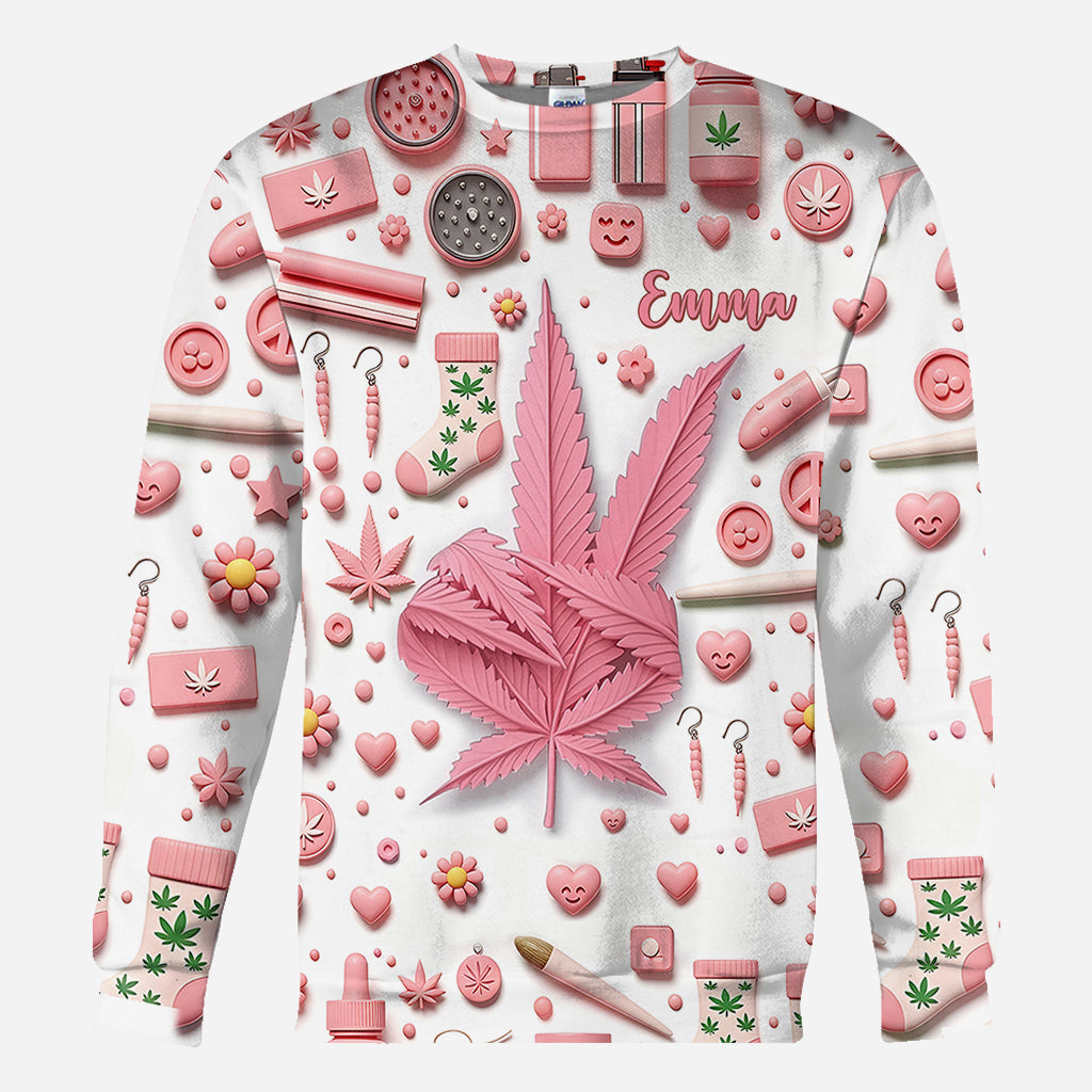 Irgendwo ist es 4:20 Uhr – personalisiertes „Weed All Over“-Shirt