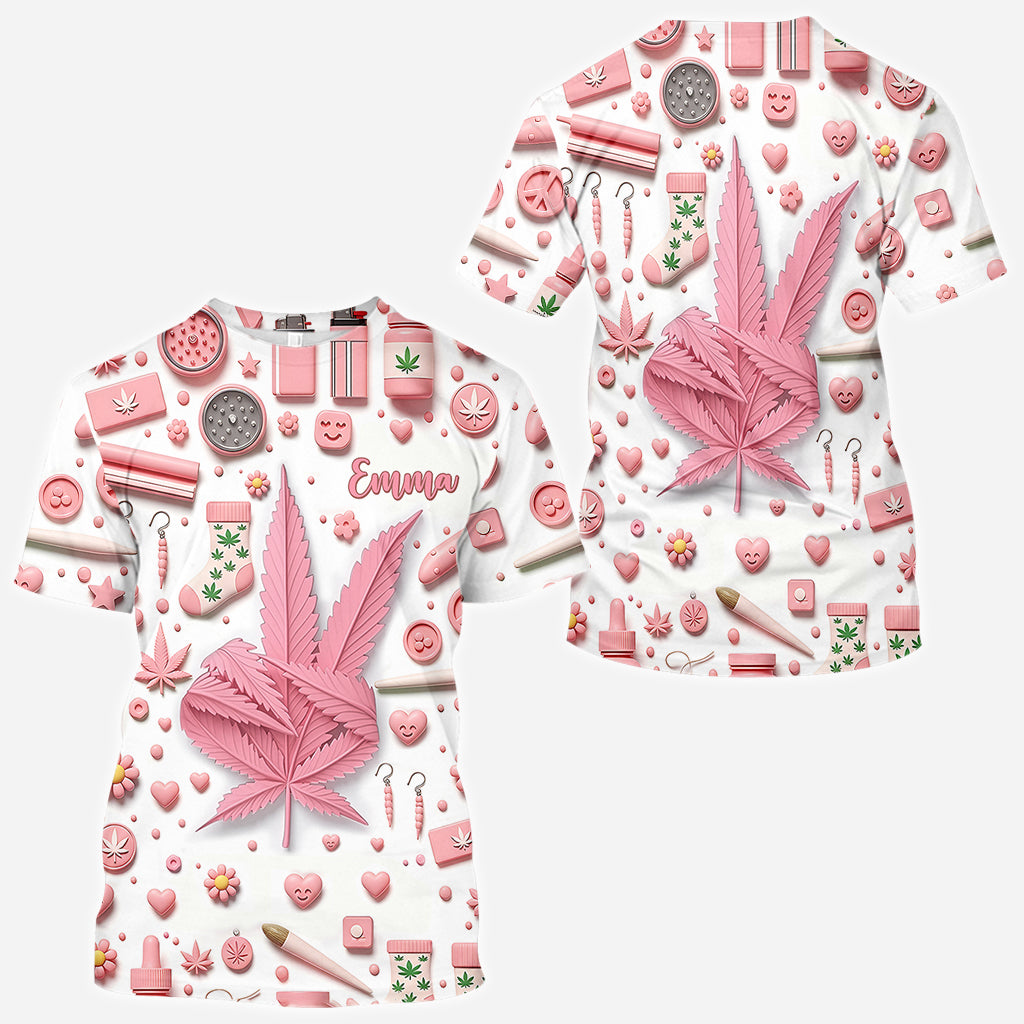 Irgendwo ist es 4:20 Uhr – personalisiertes „Weed All Over“-Shirt