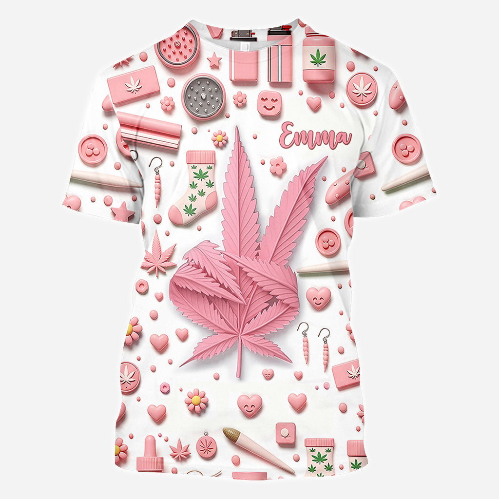 Irgendwo ist es 4:20 Uhr – personalisiertes „Weed All Over“-Shirt