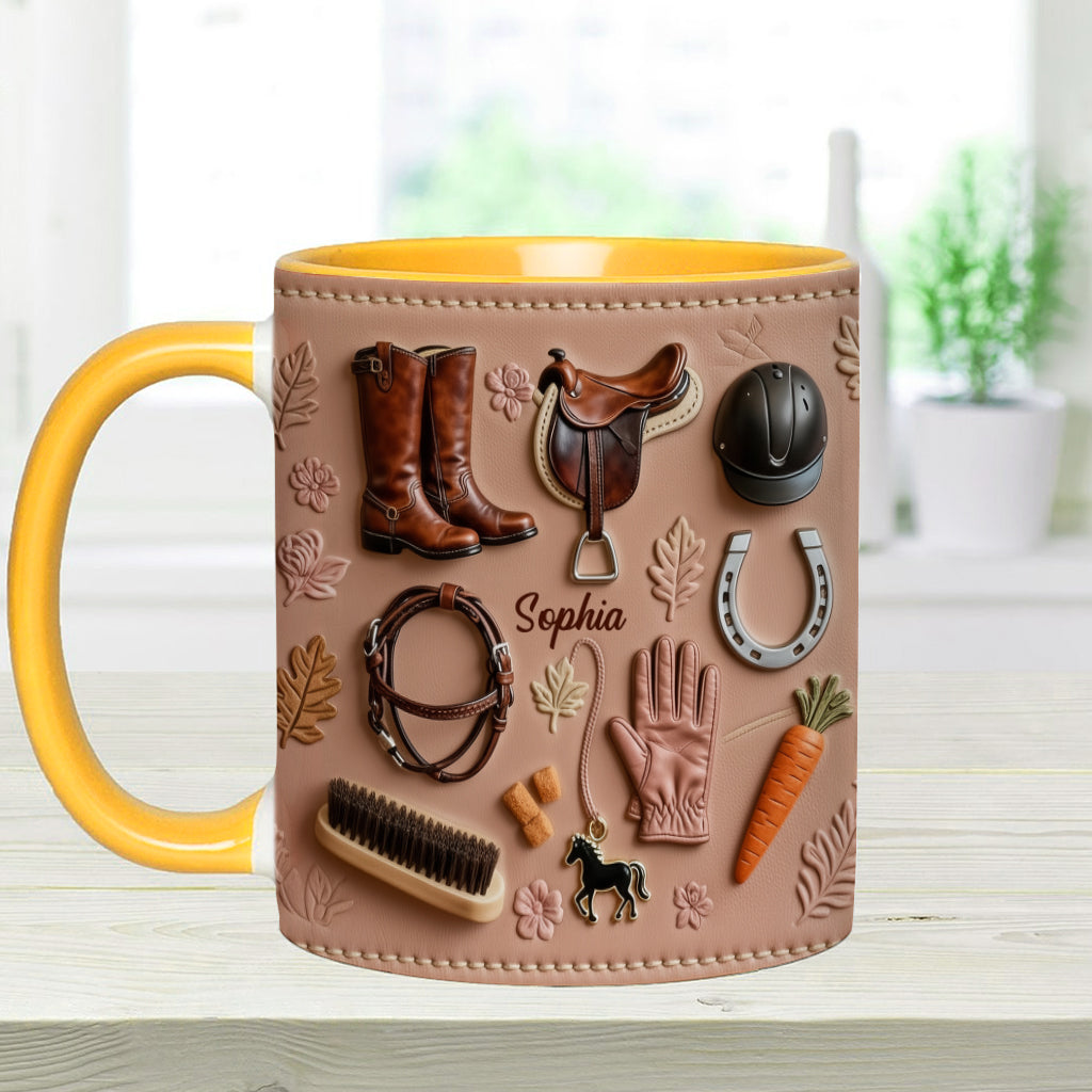 Love Horses - Personalized Horse Accent Mug