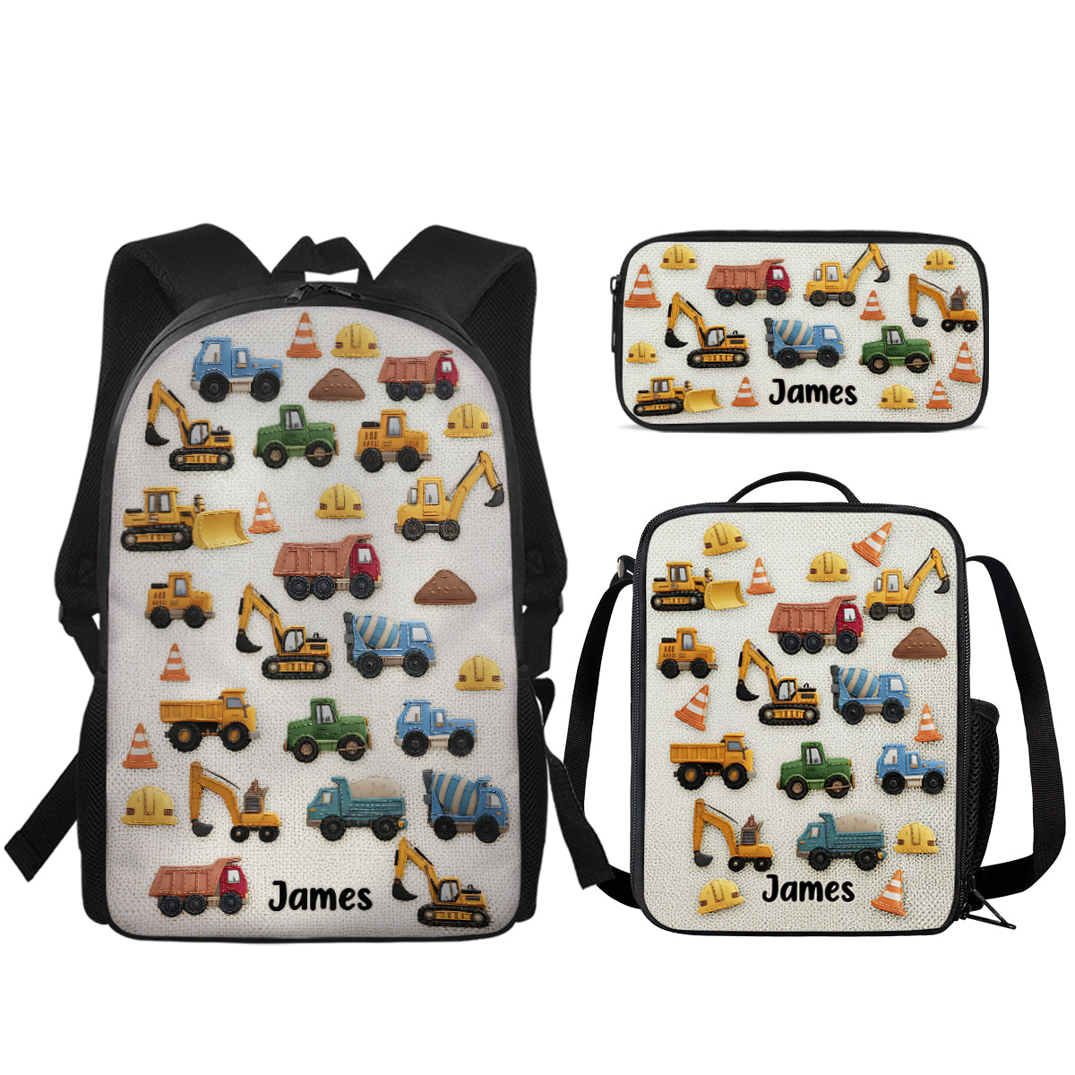 Einzigartige Geschenke für Kinder – Personalisiertes Kinderrucksack-, Lunchtaschen- und Federmäppchen-Set