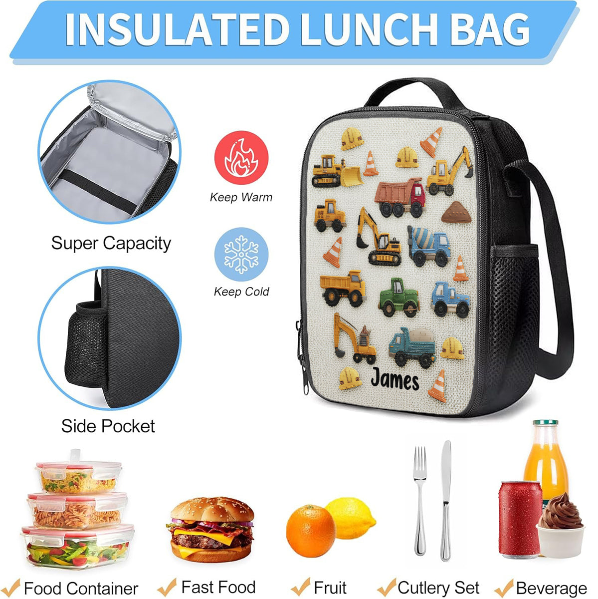 Einzigartige Geschenke für Kinder – Personalisiertes Kinderrucksack-, Lunchtaschen- und Federmäppchen-Set
