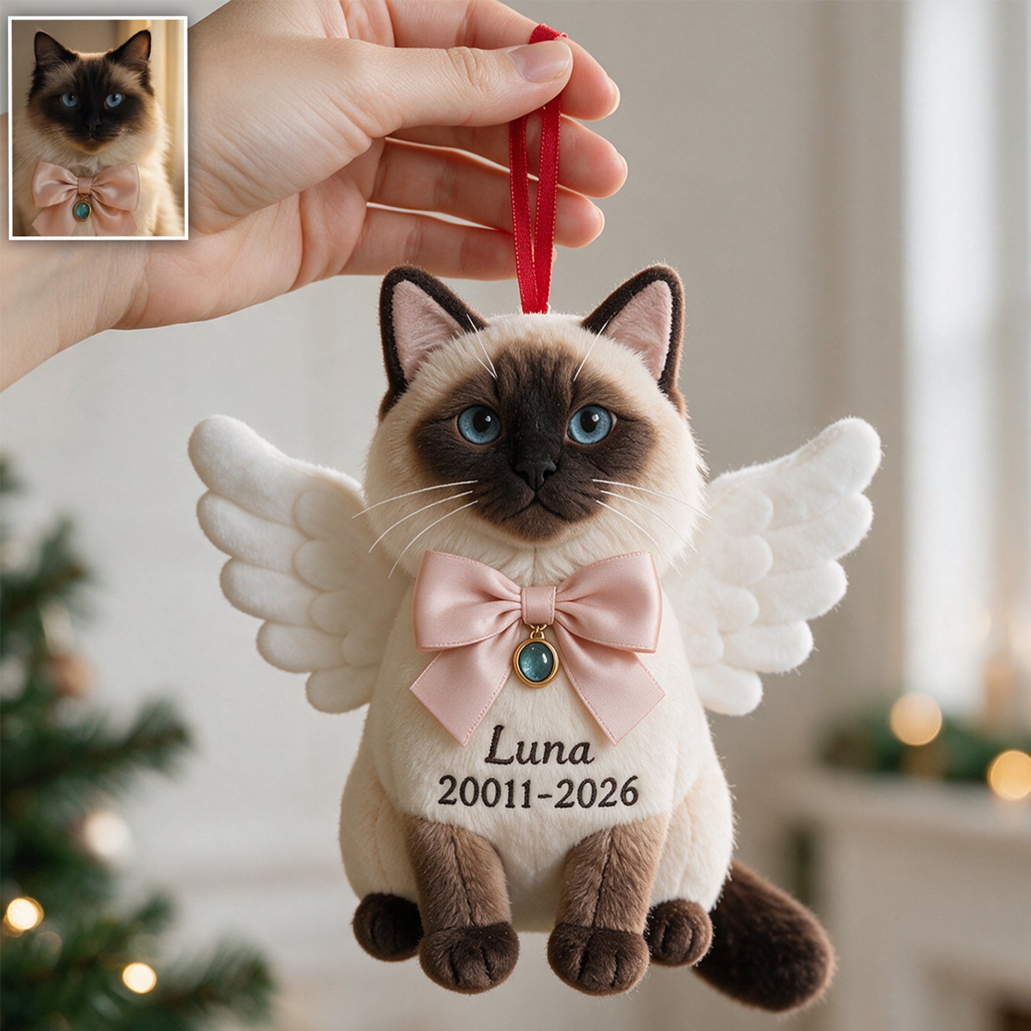 Ich bin immer bei dir - Personalisierte Hund Plüsch Ornament