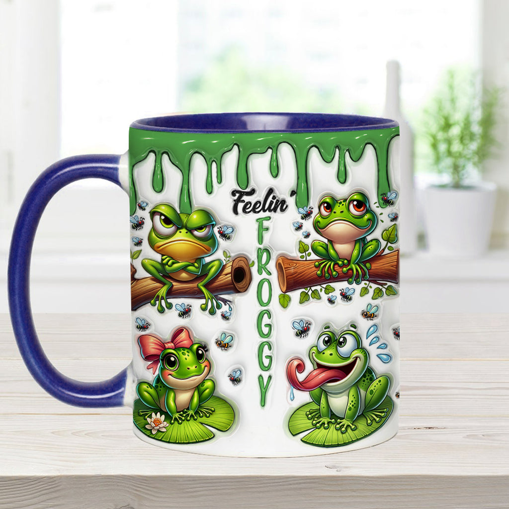 Fellin' Froggy - Personalisierte Tasse mit Froschmotiv