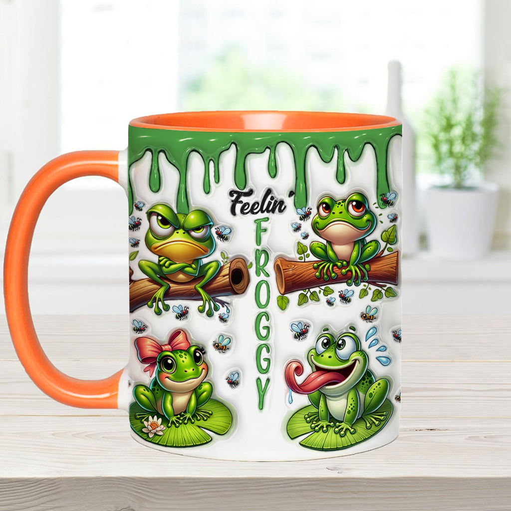 Fellin' Froggy - Personalisierte Tasse mit Froschmotiv
