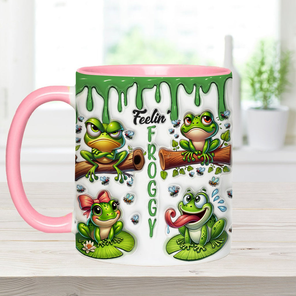Fellin' Froggy - Personalisierte Tasse mit Froschmotiv