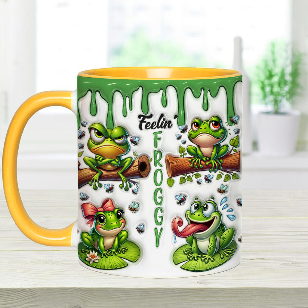 Fellin' Froggy - Personalisierte Tasse mit Froschmotiv