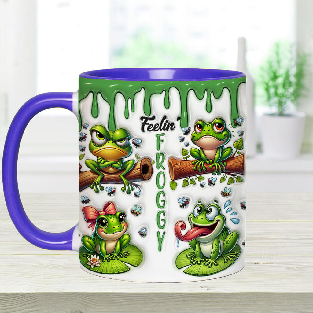 Fellin' Froggy - Personalisierte Tasse mit Froschmotiv