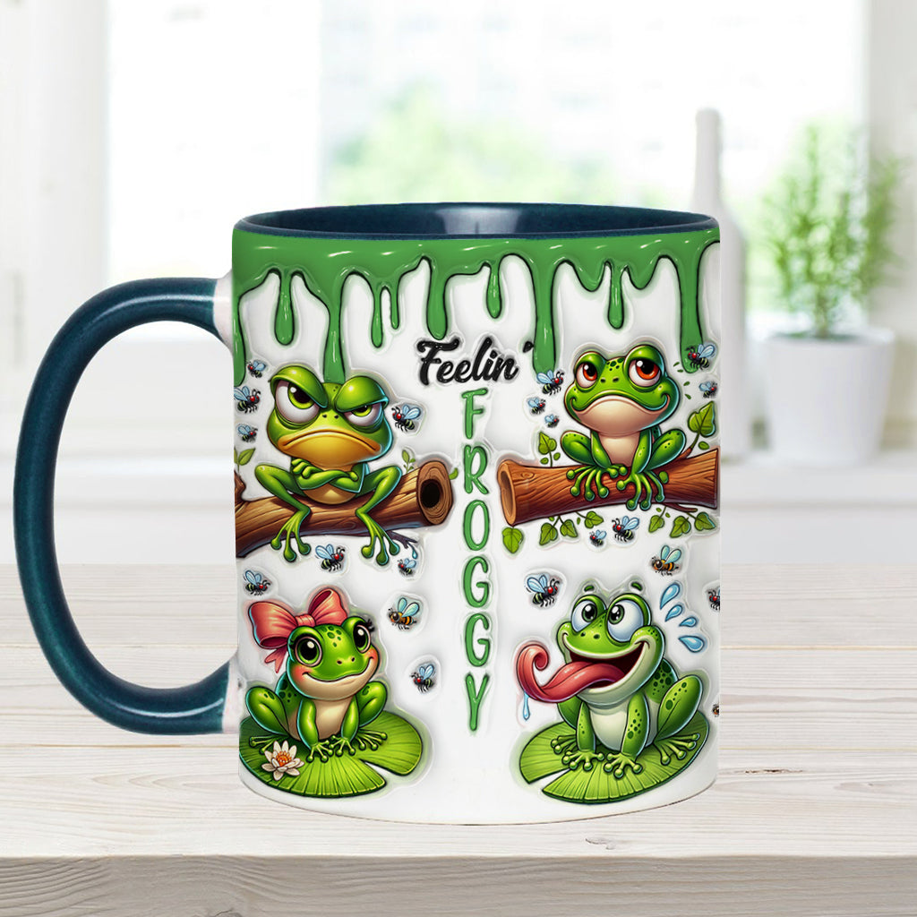 Fellin' Froggy - Personalisierte Tasse mit Froschmotiv
