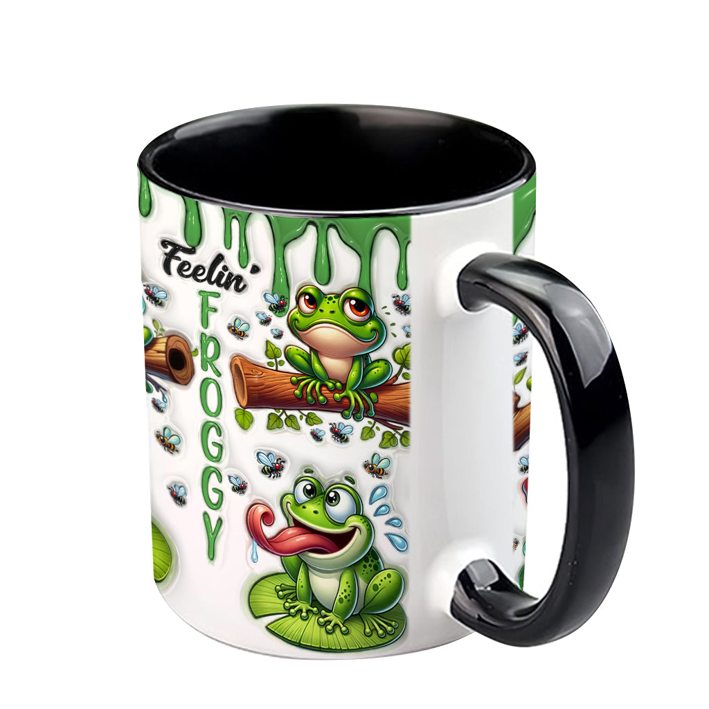 Fellin' Froggy - Personalisierte Tasse mit Froschmotiv