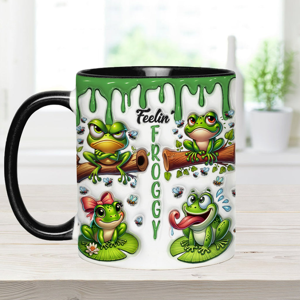Fellin' Froggy - Personalisierte Tasse mit Froschmotiv