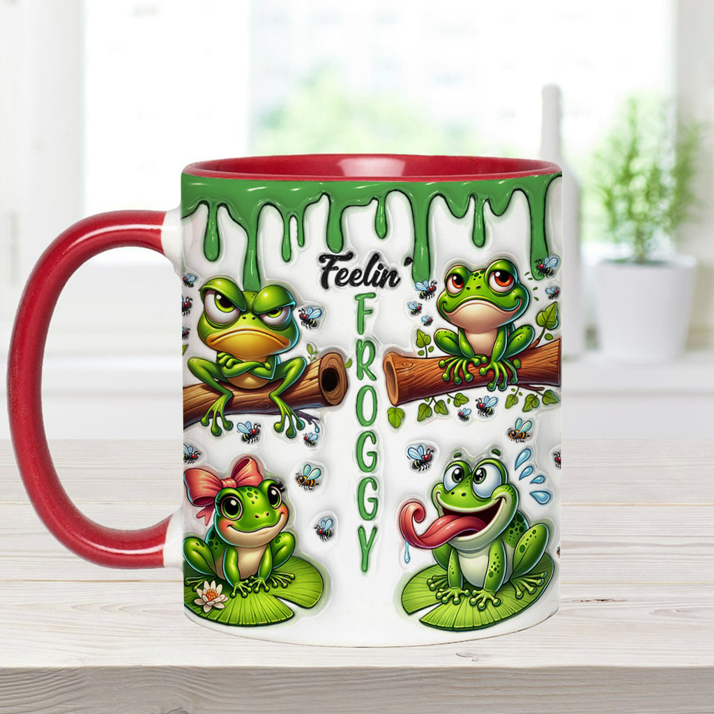 Fellin' Froggy - Personalisierte Tasse mit Froschmotiv