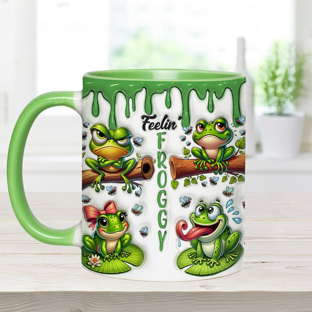 Fellin' Froggy - Personalisierte Tasse mit Froschmotiv