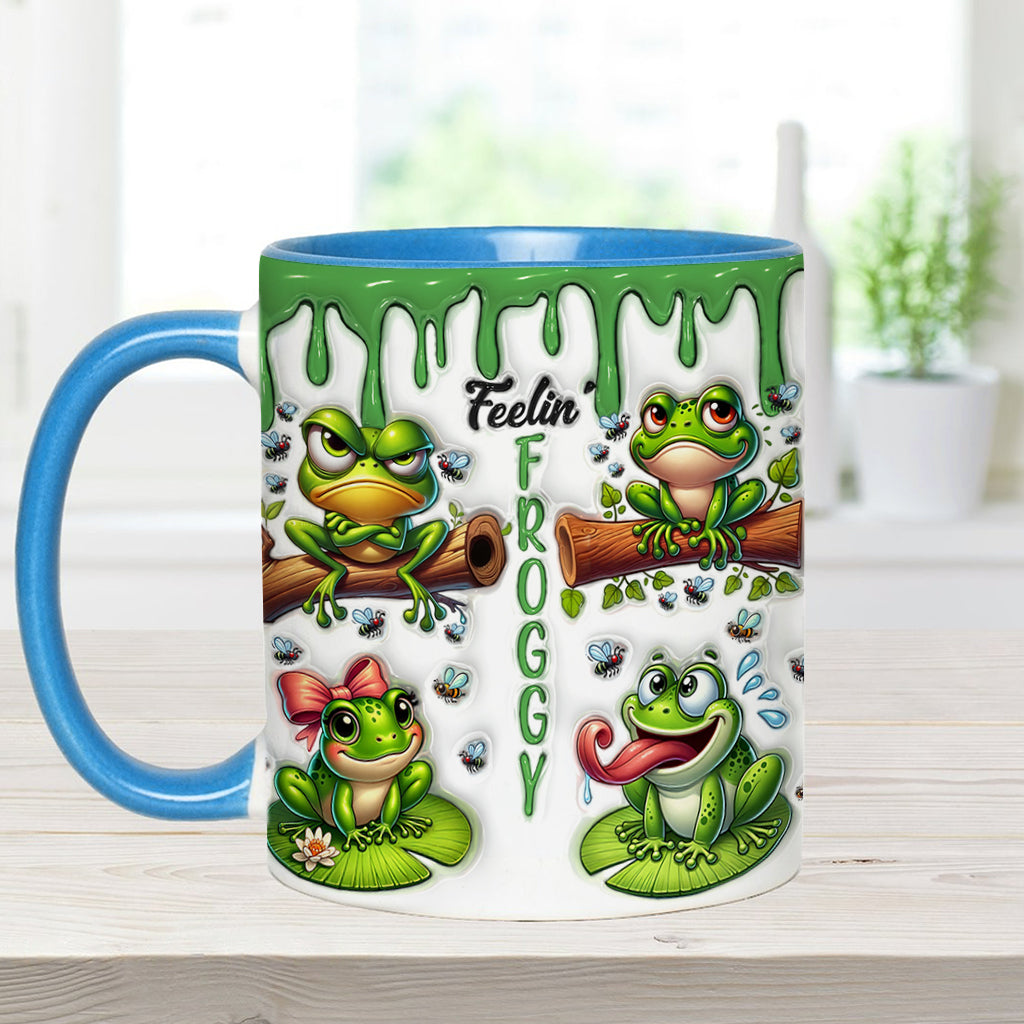 Fellin' Froggy - Personalisierte Tasse mit Froschmotiv
