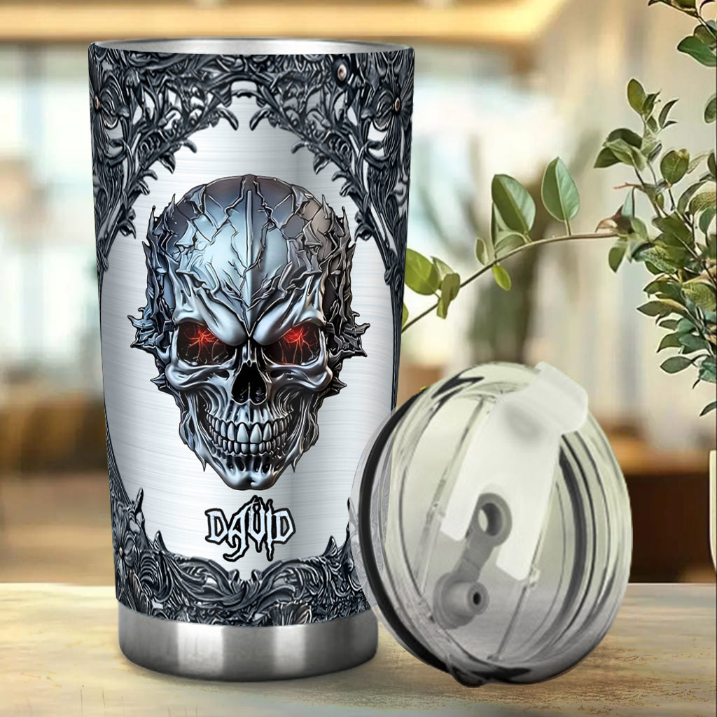 Cool Skull - Personalized Skull Tumbler
