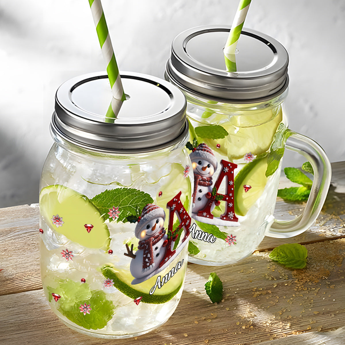 Funny Family Gift Most Likely To - Personalized Family Mason Jar Cup