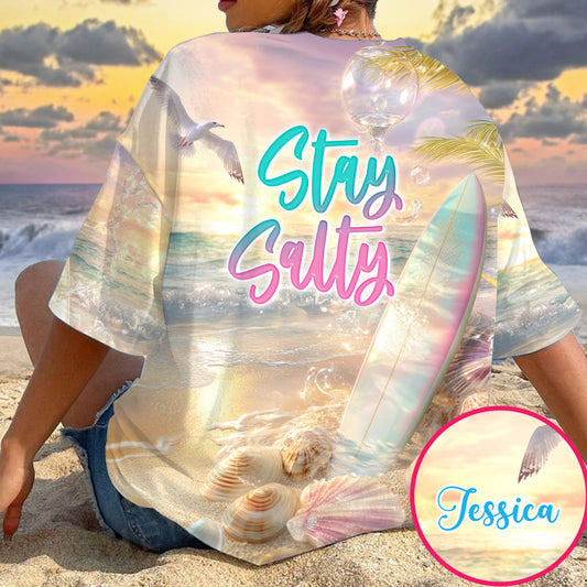 Stay Salty – Personalisiertes Surfer-Shirt