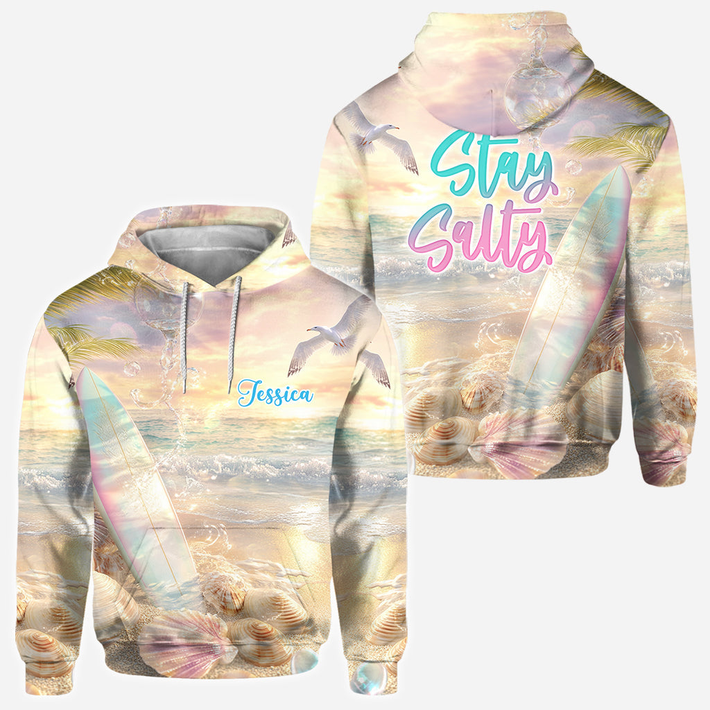 Stay Salty – Personalisiertes Surfer-Shirt