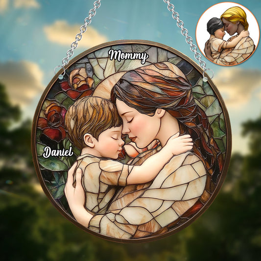 In My Mom Era - Personalized Mother Window Hanging Suncatcher Ornament